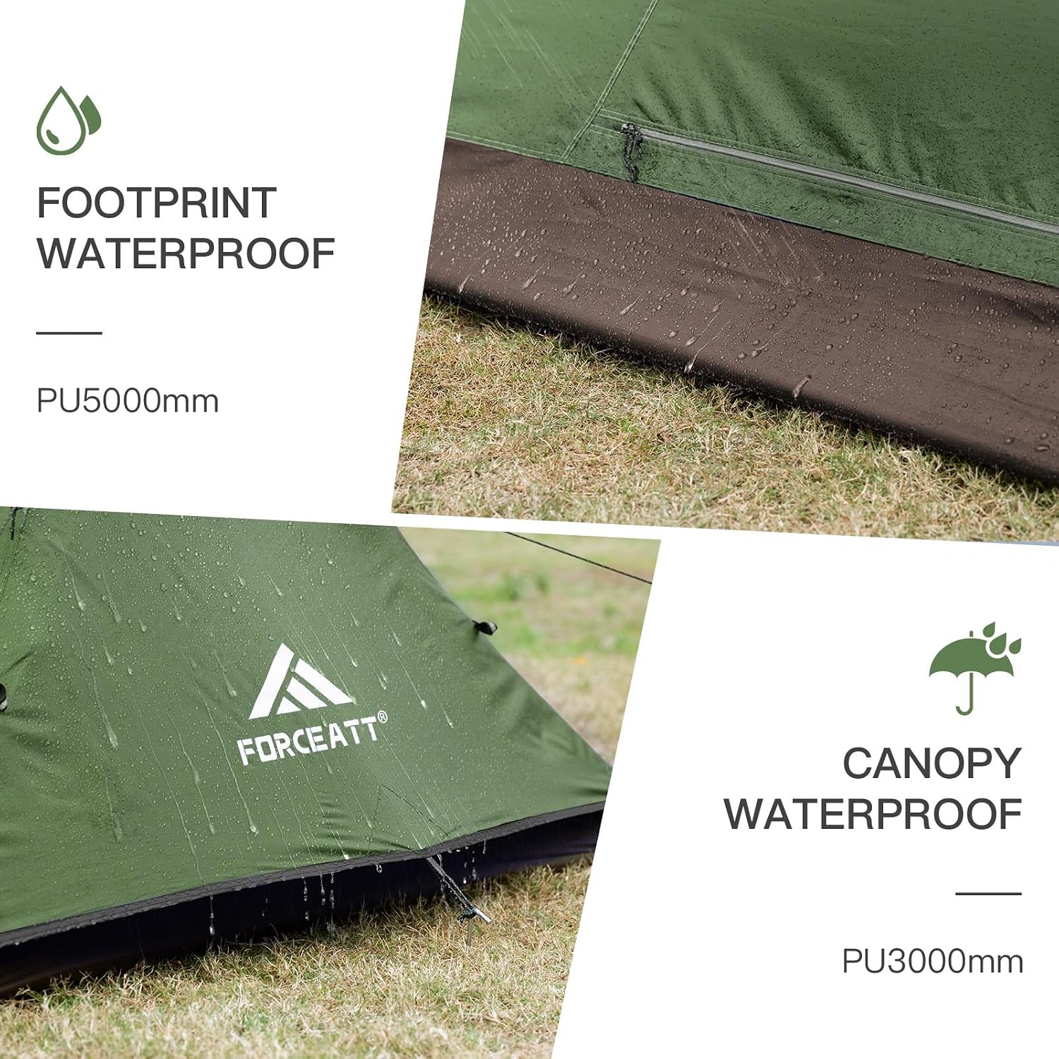 Tenda Forceatt 2 posti, altra vista