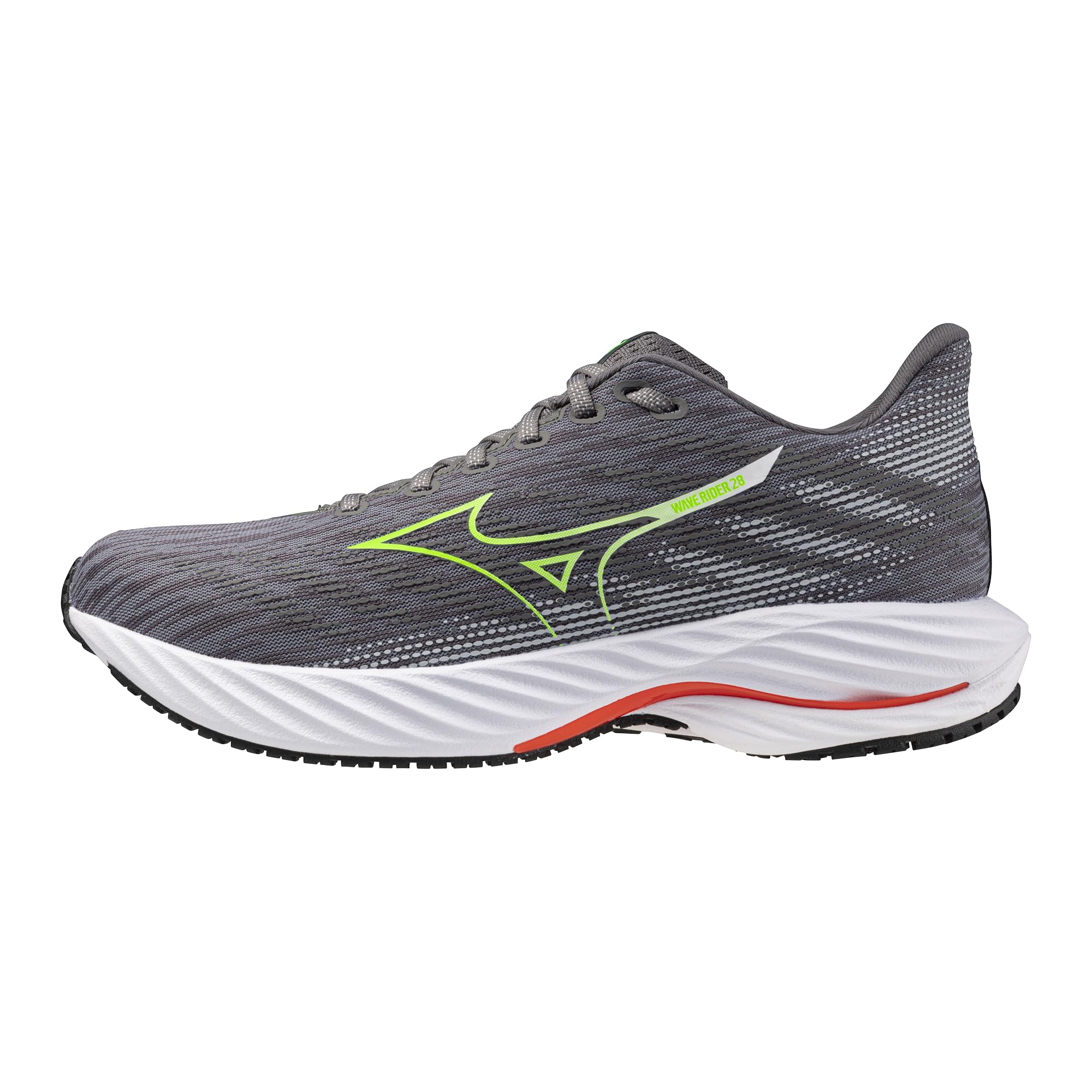 Scarpa running uomo Mizuno Wave Rider 28 verde vista di lato