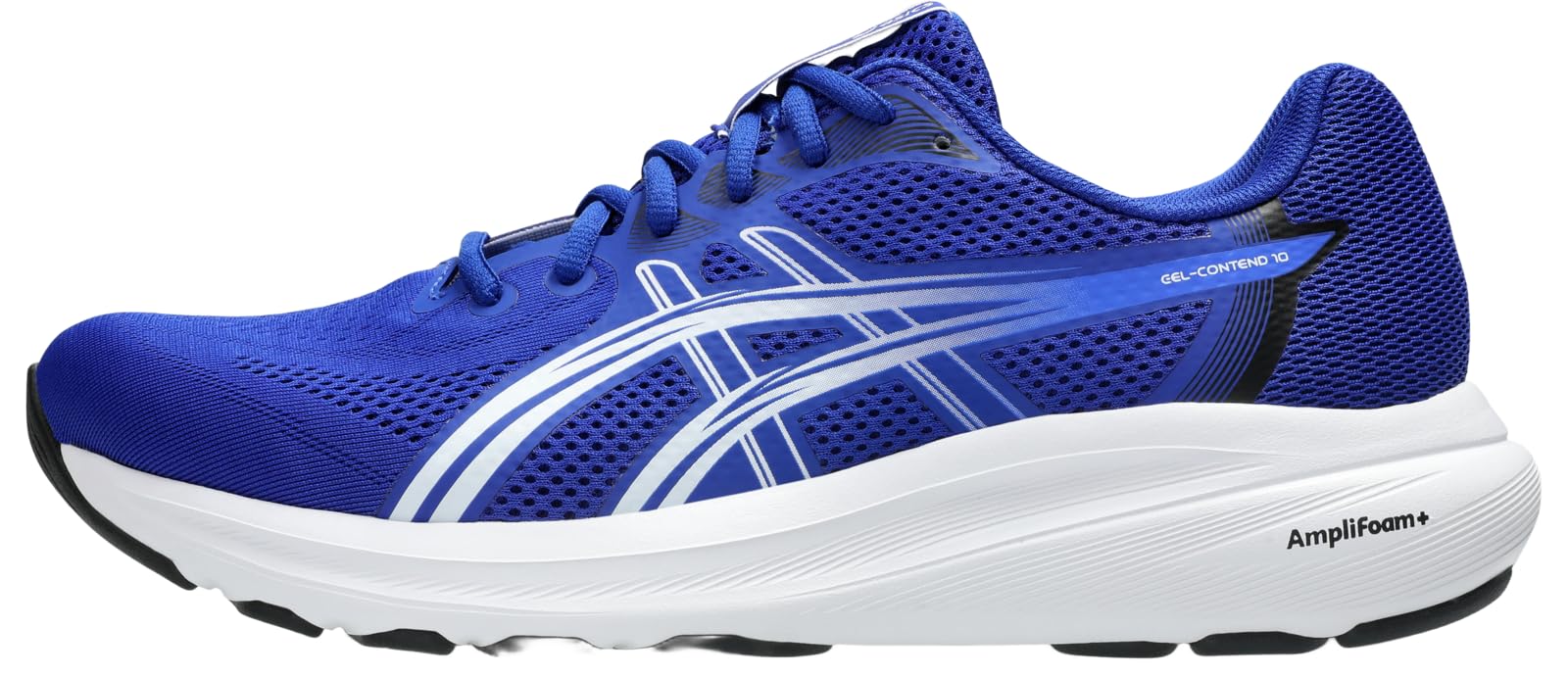 Scarpa running uomo ASICS Gel-Contend 10 blu vista di lato