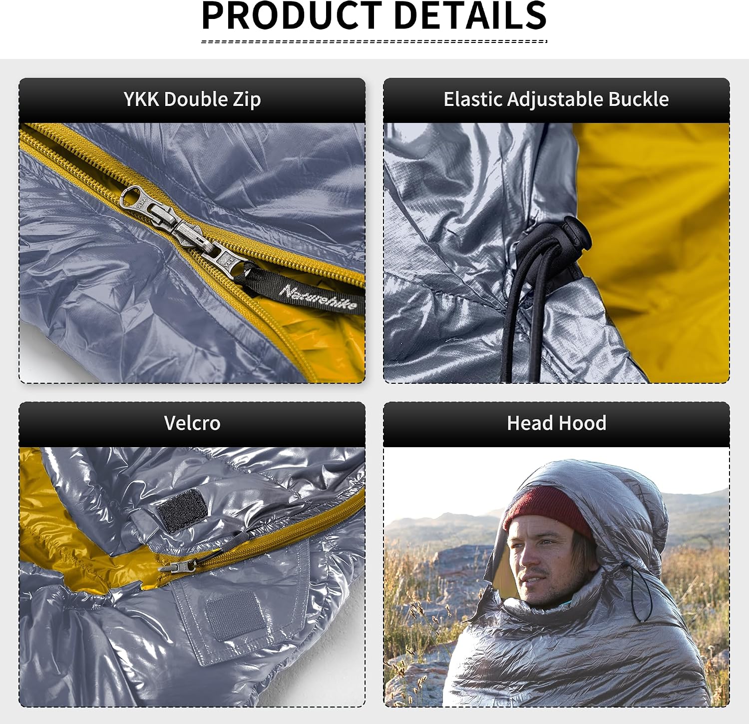 Sacco a pelo Naturehike CW, ulteriore dettaglio