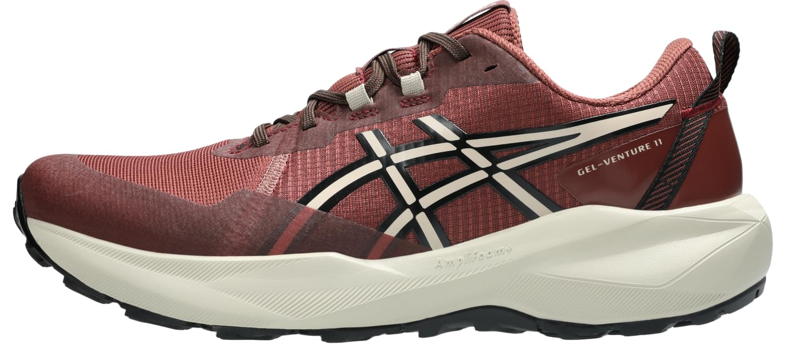 Scarpa da trail running uomo ASICS Gel-Venture 11 rosso ruggine vista di lato