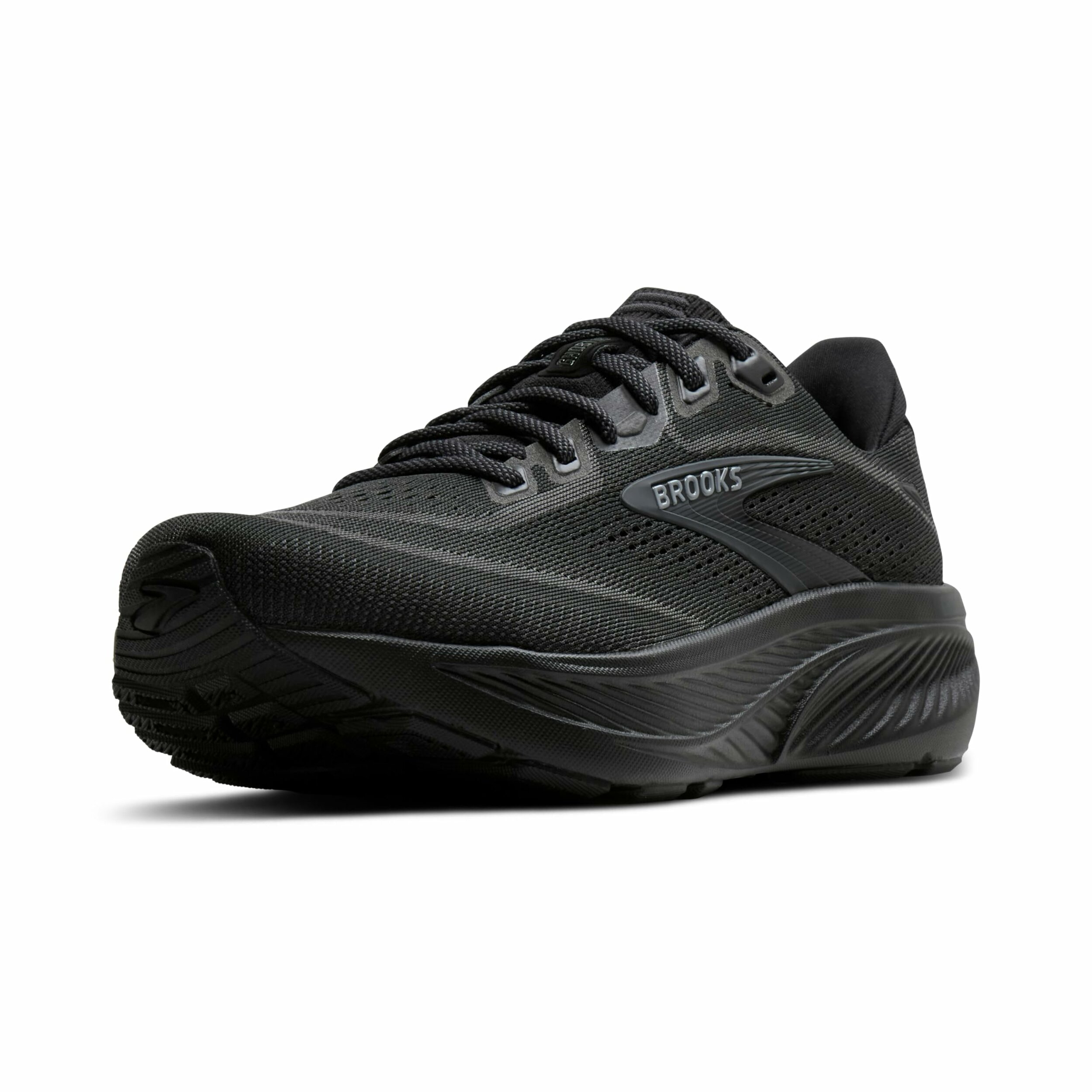 Scarpa running uomo Brooks Ghost 18 nera vista di lato