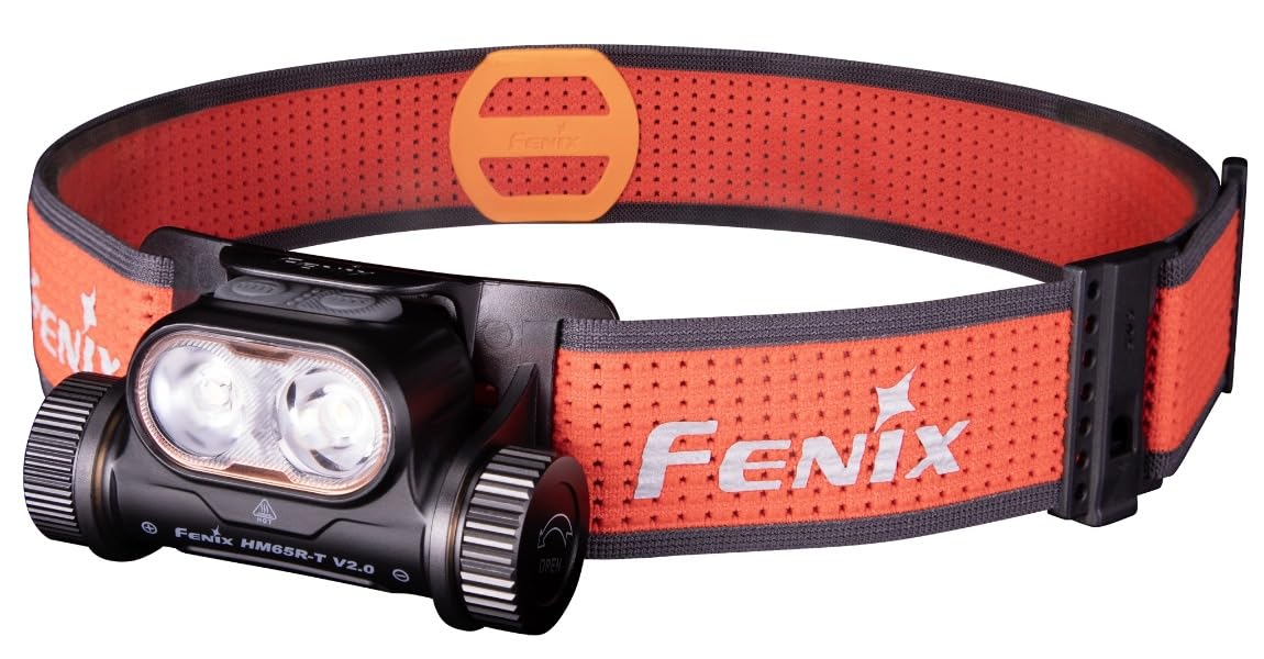 Lampada frontale da trail running Fenix HM65R-T V2.0 nera