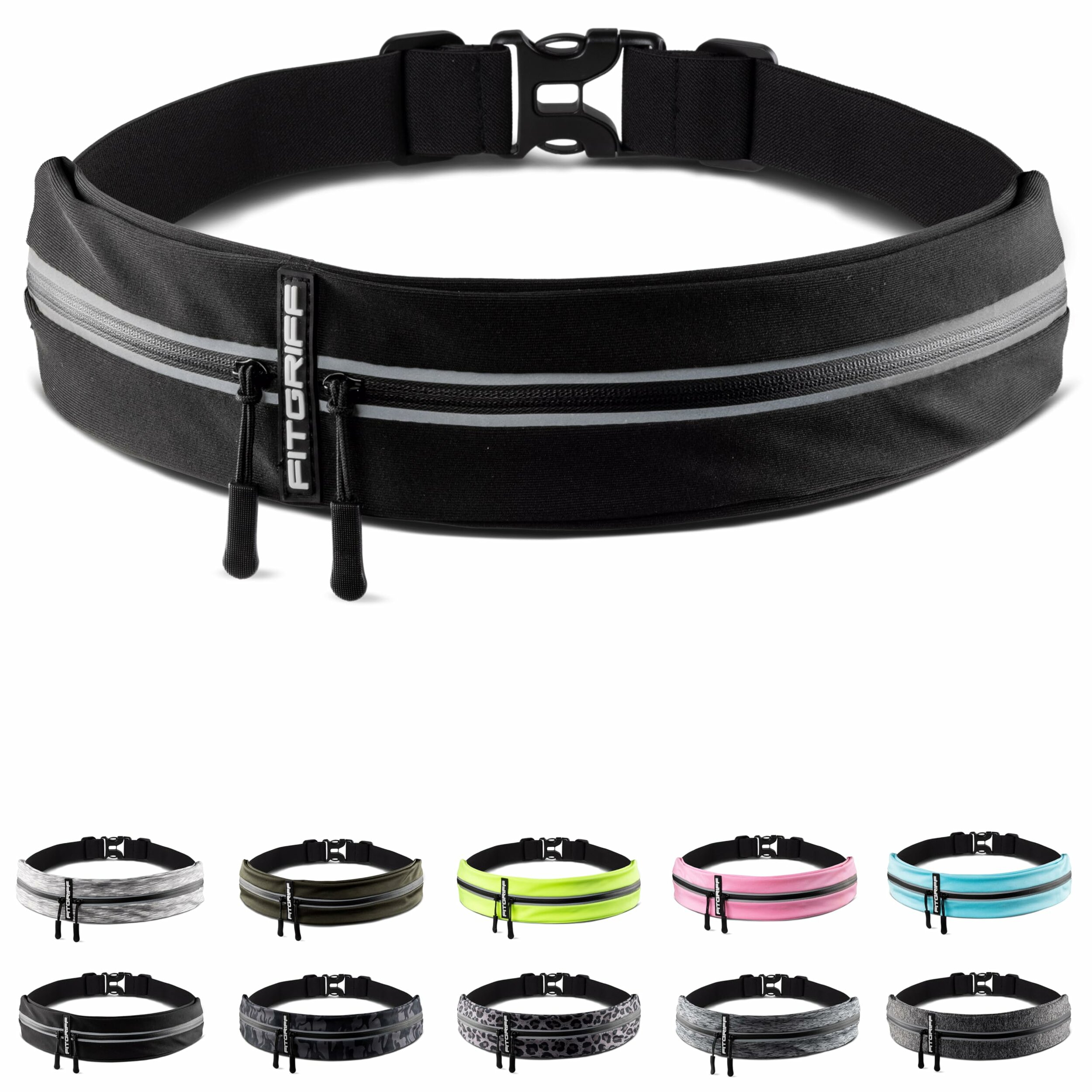 Cintura running porta cellulare Fitgriff nera