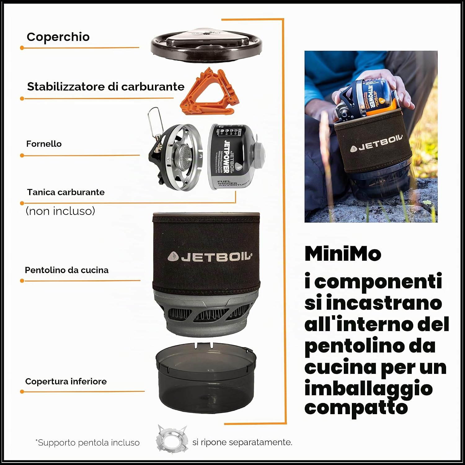 Fornello Jetboil MiniMo, altra vista