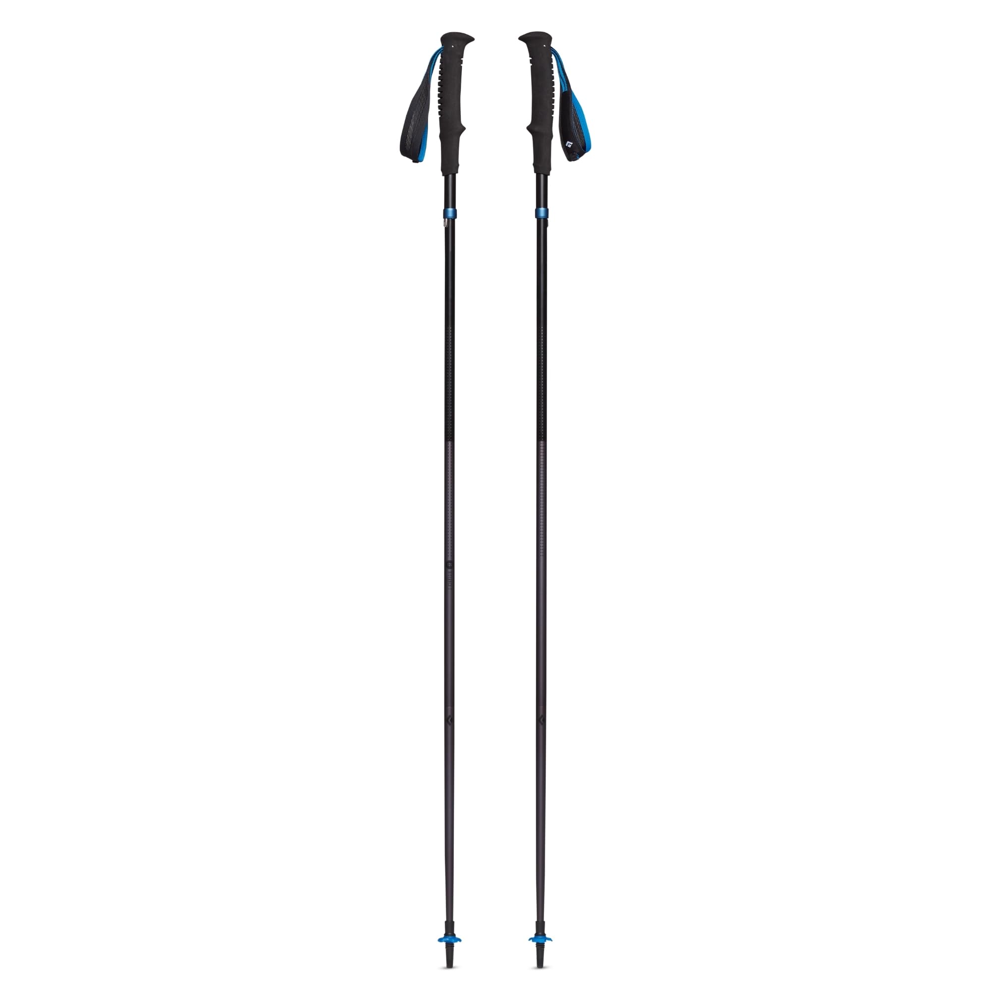 Coppia di bastoncini Black Diamond Distance Z in alluminio con impugnature blu