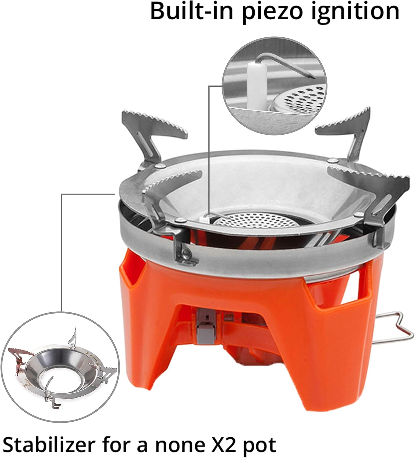 Fornello Fire-Maple FMS-X2, ulteriore dettaglio