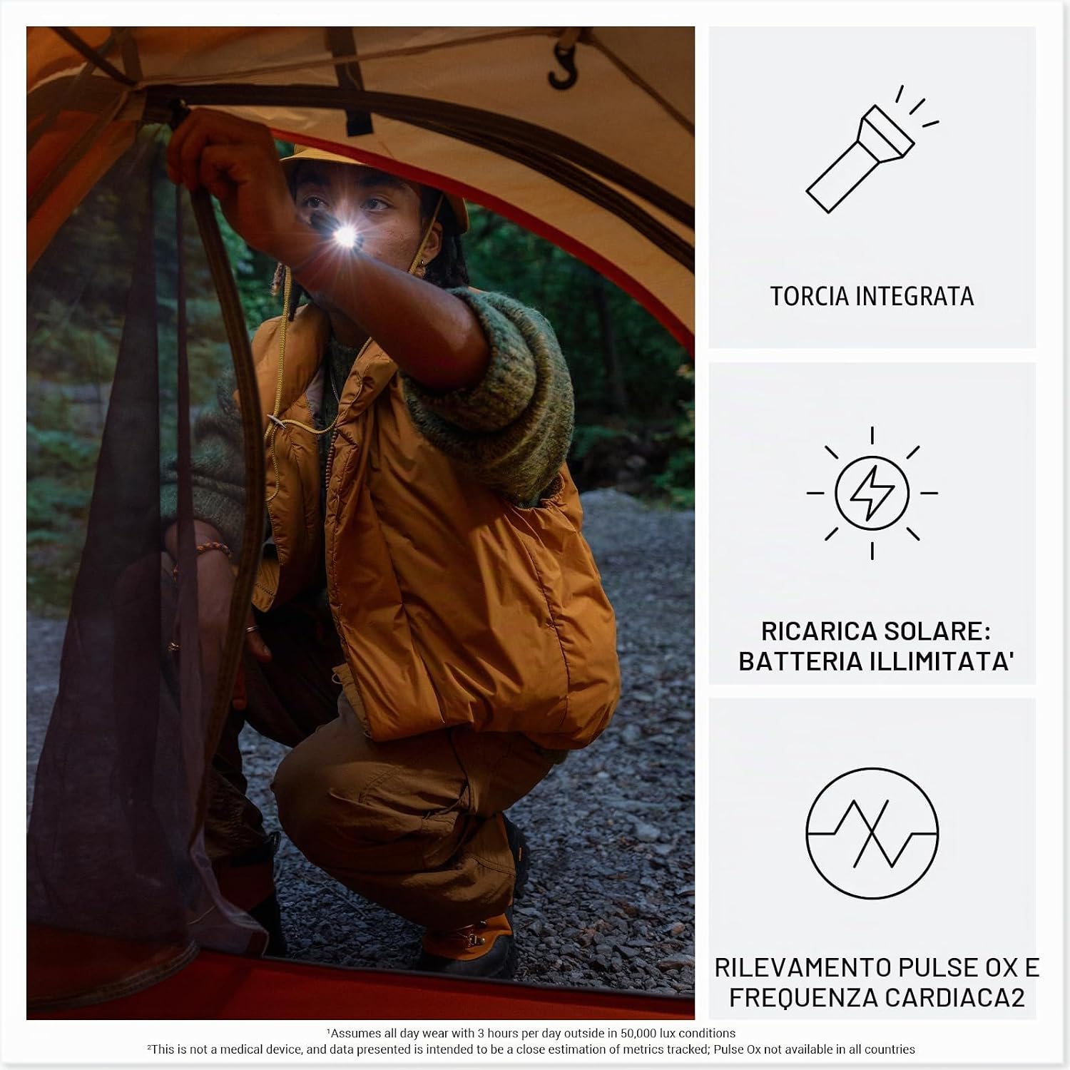 Dettaglio dellorologio Garmin Instinct 3 Solar