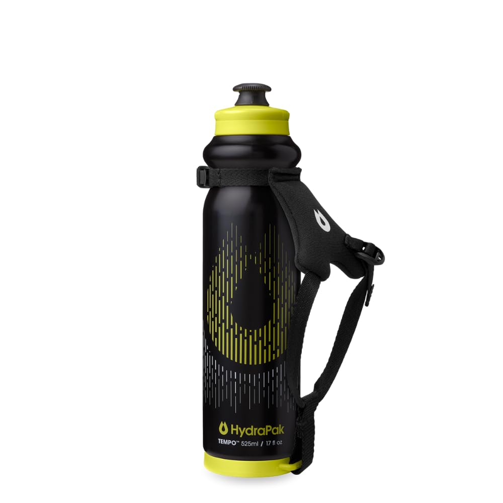 Borraccia running a mano HydraPak Tempo Pro nera