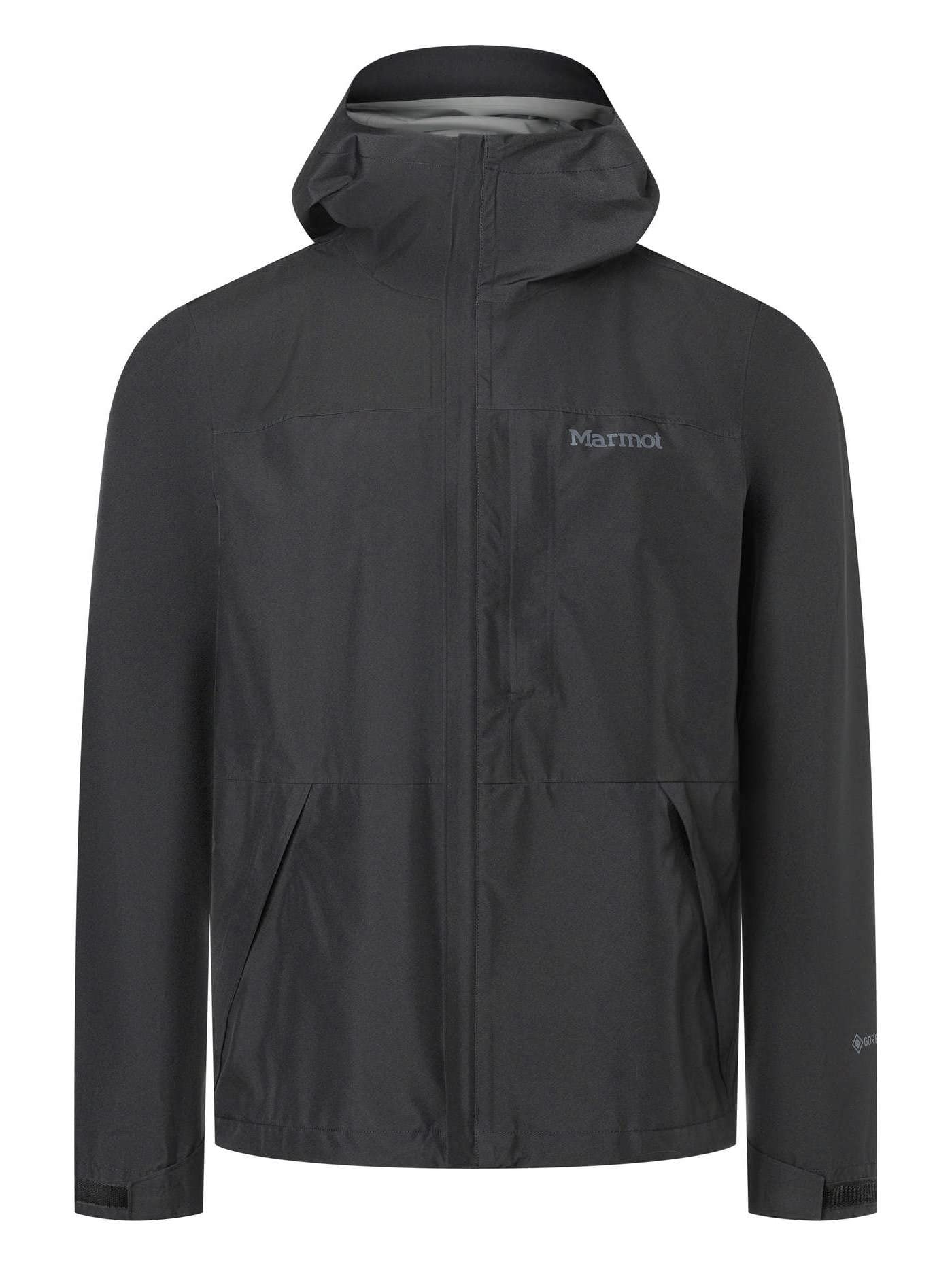 Giacca impermeabile uomo Marmot Minimalist Gore-Tex nera vista di fronte