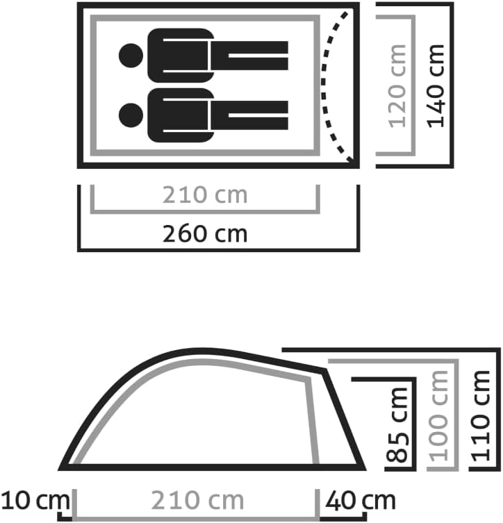 Tenda Salewa Litetrek II, dettaglio del telo esterno