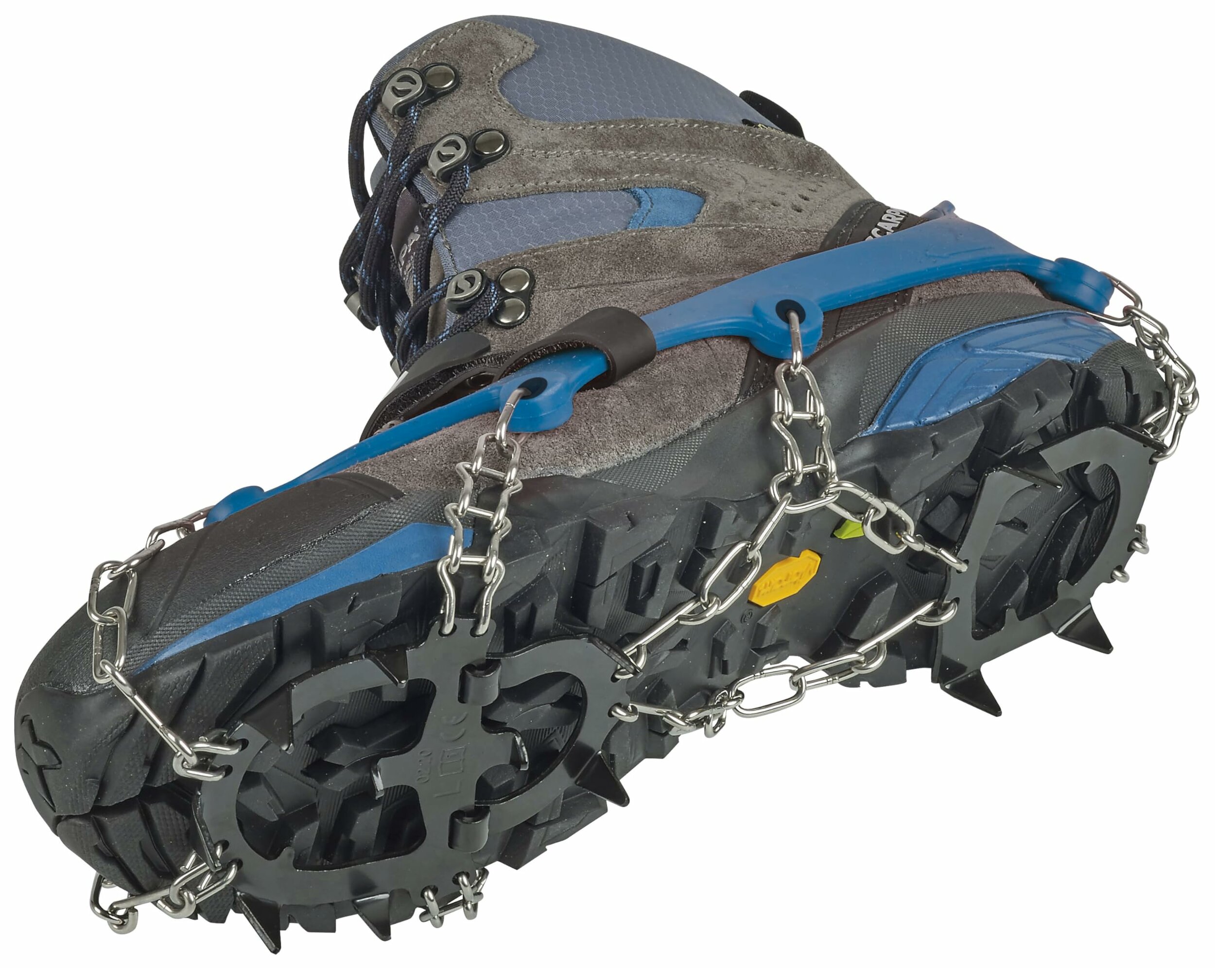 Ramponcini C.A.M.P. Ice Master blu con punte e catene in acciaio