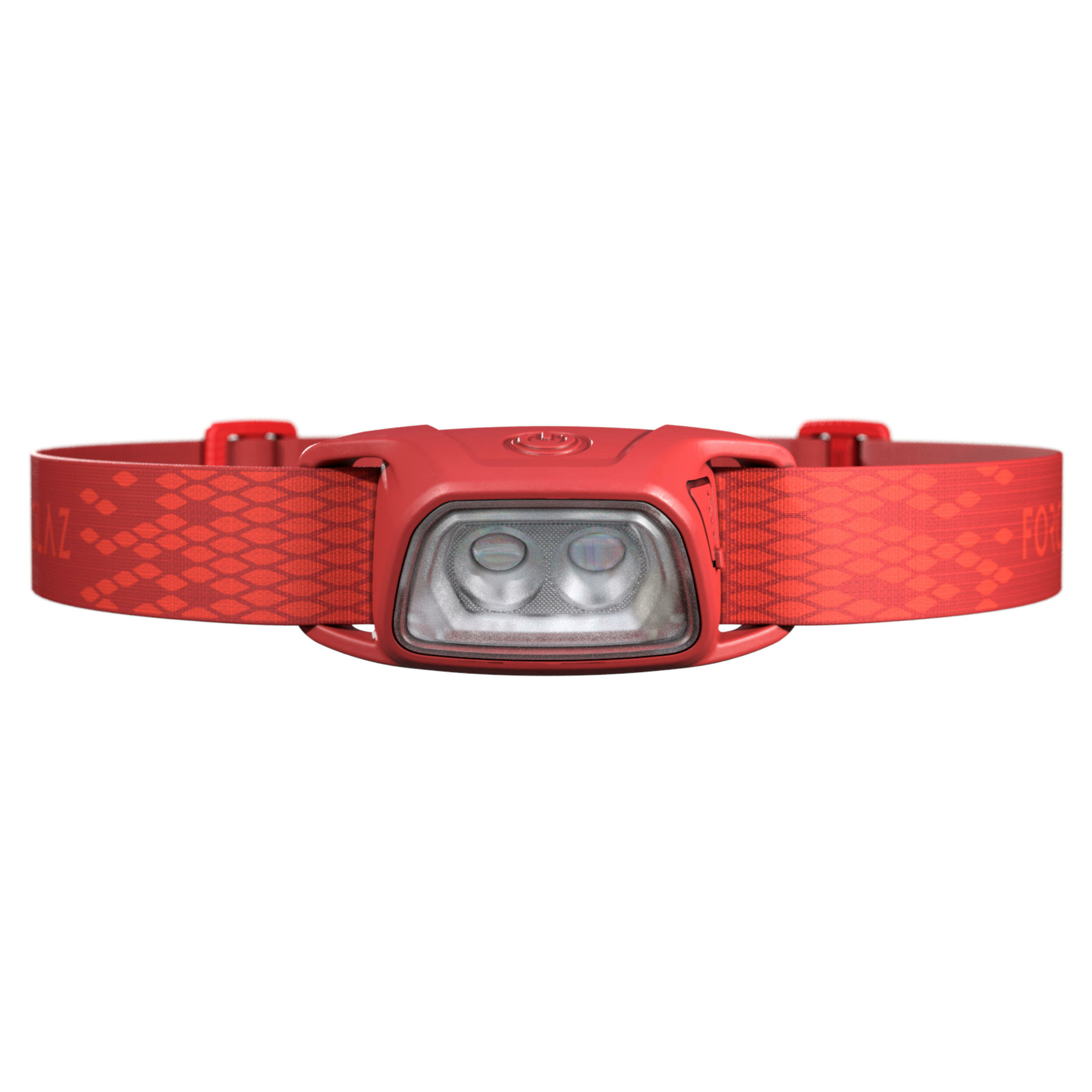 Frontale Forclaz HL100 rossa vista di fronte con i due LED