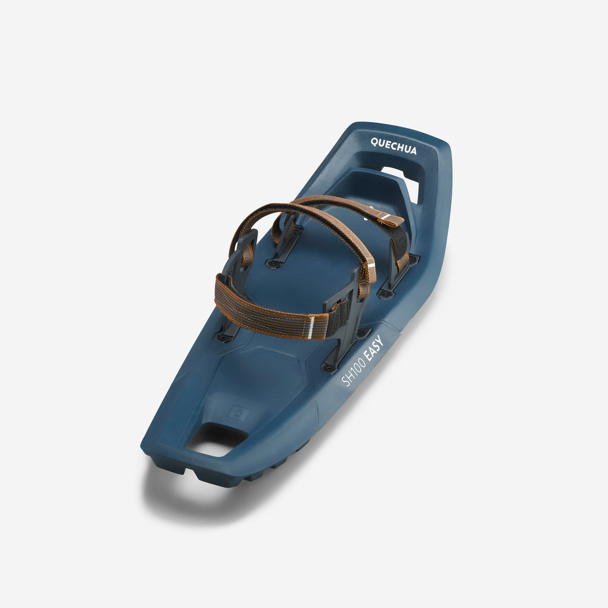 Ciaspola Quechua SH100 Easy blu con le cinghie a strappo