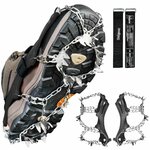 Ramponcini Unigear neri con 24 punte e catene in acciaio inox