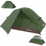 Tenda da campeggio Forceatt per 2 persone verde scuro e nera montata
