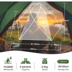 Tenda Forceatt 2 posti, seconda vista del prodotto