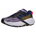Scarpa da trail running donna HOKA Speedgoat 7 viola e blu vista di lato