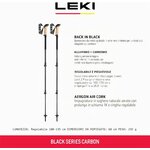 Dettaglio dei bastoncini in carbonio Leki Black Series