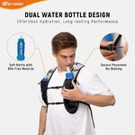 Runner che beve dalla borraccia morbida sul gilet SKYSPER