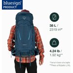 Zaino Osprey Kestrel 38 da unaltra angolazione