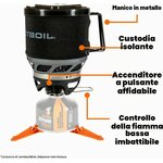 Fornello Jetboil MiniMo, ulteriore dettaglio