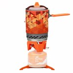 Sistema di cottura a gas Fire-Maple FMS-X2 arancione con pentola da 1 litro