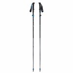 Coppia di bastoncini Black Diamond Distance FLZ grigi con impugnature blu