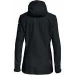 Retro della giacca Salewa Puez Aqua 3 nera con cappuccio