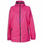 Giacca impermeabile donna Trespass Qikpac rosa vista di fronte