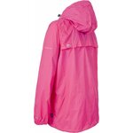Giacca Trespass Qikpac rosa vista di lato con cappuccio