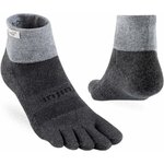 Paio di calze Injinji Trail grigie viste da due lati