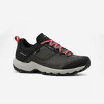 Scarpa da trekking donna Quechua MH500 Low grigia con lacci rosa vista di lato