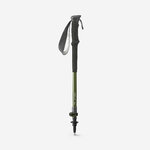 Bastoncino da trekking Forclaz MT500 verde chiuso, con cinghiolo e rotella alla punta