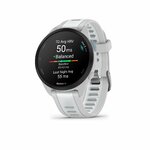 Garmin Forerunner 165 bianco visto di tre quarti con la media settimanale della variabilità cardiaca