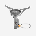 Fornellino a gas Forclaz MT500 Compact aperto con i tre piedini