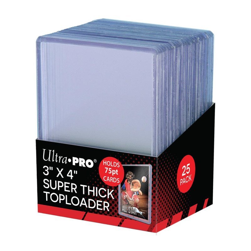 Toploader Ultra PRO Thick 75PT 3″ x 4″ — lot de 25