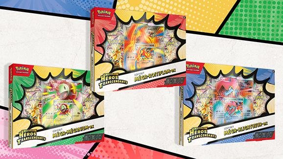 Coffret Pokémon Méga-Évolution Héros Transcendants (ME02.5) FR — 4 boosters