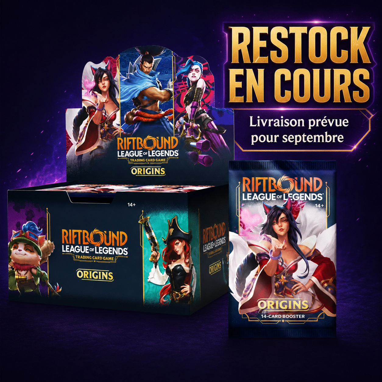 Display 24 Boosters – Riftbound: League of Legends TCG – Origins (EN) Restock