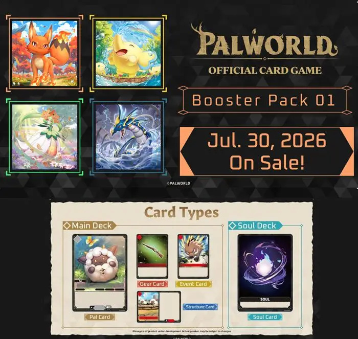 Palworld TCG nouveautés 2026 France : tout ce qu’annonce Bushiroad au printemps