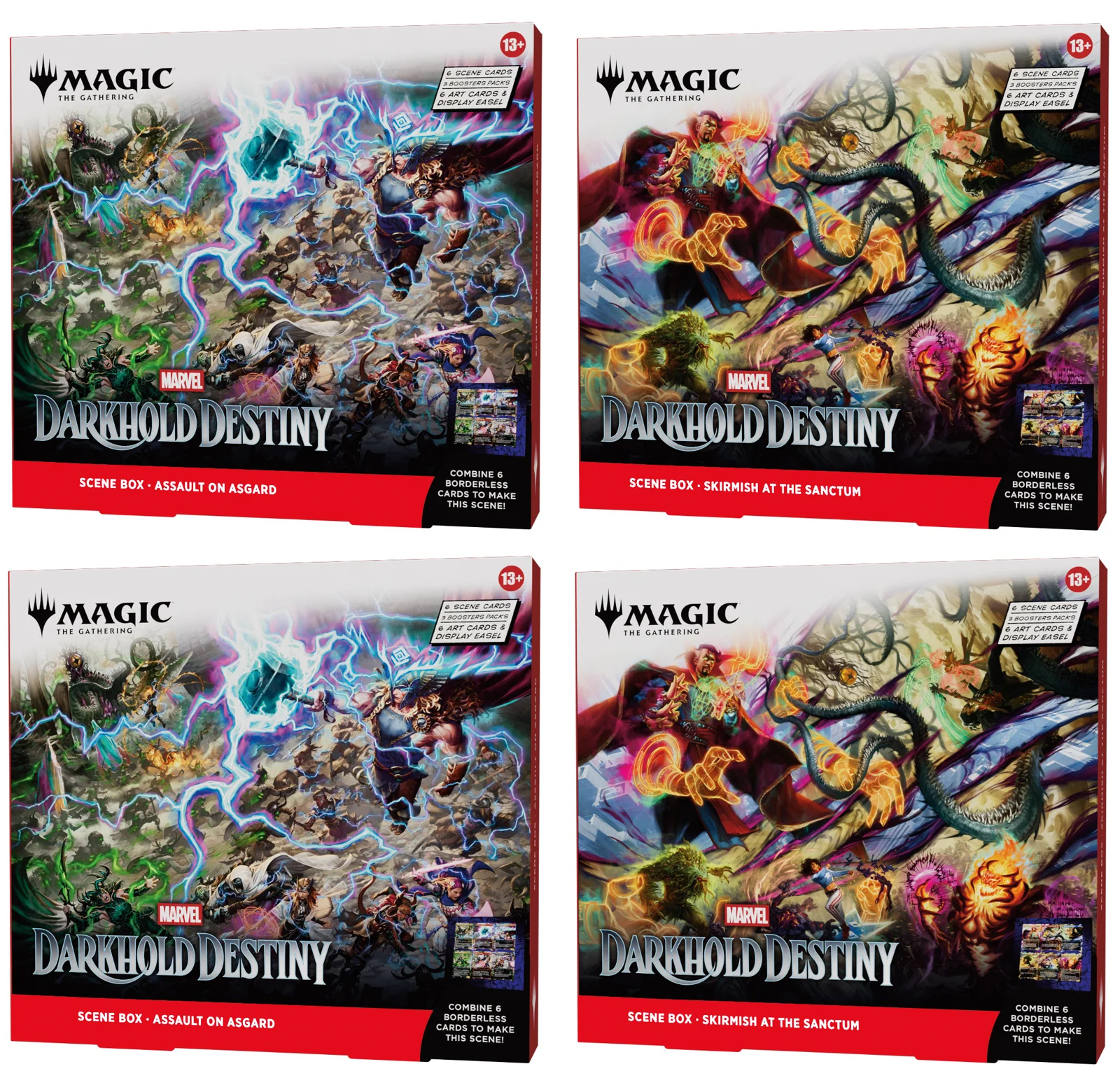 Marvel: Darkhold Destiny Boîte de scène display (4 boîtes) - EN