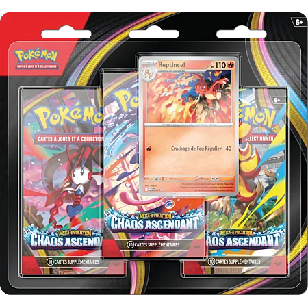 Tripack Pokémon ME04 Chaos Ascendant FR
