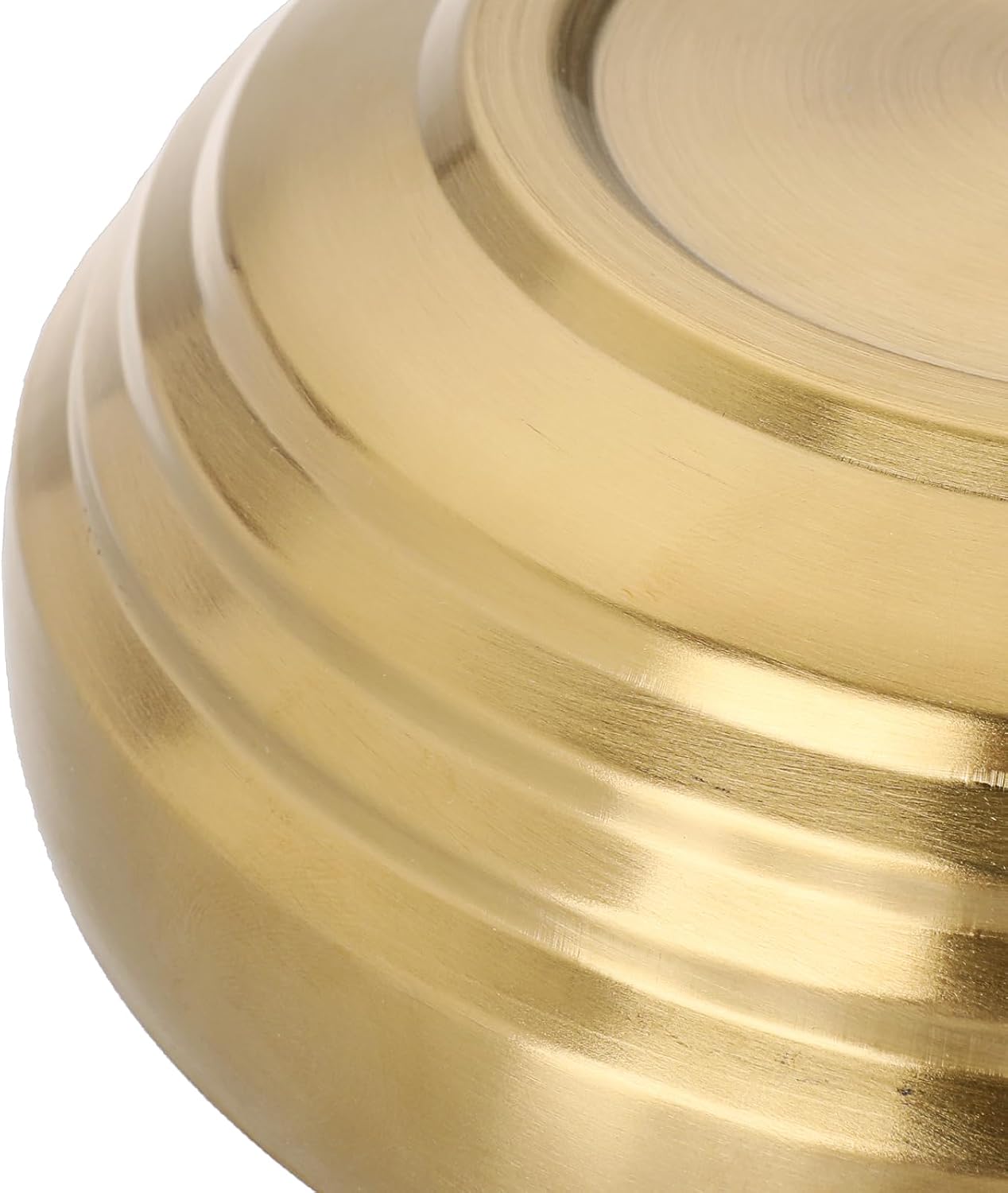 SUMNACON Dekoschale Hochglanzpolierte Schlüsselschale aus Edelstahl Ø 18 cm Gold 18cm 8