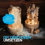 Tuuters 2 Stück Windlicht Glas ohne Boden, Glaszylinder (120 x Ø 70 mm) 120 x Ø 70 mm Ohne Boden 5