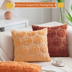 VEEKAY 4 Stück Herbstdeko Kissenbezug 45x45cm,Dekorative Kissenbezug Erntedankfest,Thanksgiving Kissenbezüge,für Sofa Bett 4