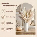 BOSONER Pampasgras Trockenblumen Boho Deko: 80-teiliges Trockenblumenstrauß Set mit natürlichen getrockneten Pampas Gras Pl 3