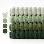 EMEMA Kissenbezug 50x50 Kordsamt Salbeigrün Serie Sofakissen 4er Set 50 x 50 cm, 4 Stück Salbeigrüne Serie 2