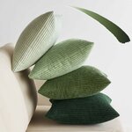 EMEMA Kissenbezug 50x50 Kordsamt Salbeigrün Serie Sofakissen 4er Set 50 x 50 cm, 4 Stück Salbeigrüne Serie 6
