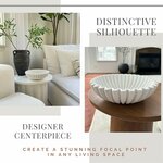 Handgefertigte Rüschenschale – Elegante Dekoschale im Jakobsmuschel-Design, Vintage Obstschale & Ringschale, Ästhetische Bl 8
