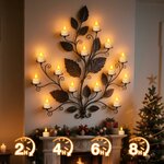SoulBay LED Teelichter Wiederaufladbar mit Fernbedienung & Timer, 12er Set Weiß 6